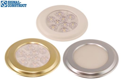 LED-Spot Silux® , superflach, warmweiss 3.000K 12V, Dekoring chromfarben