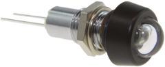 Infrarot-LED 850nm im Gehäuse mit Glaskuppe und schwarzverchromter Kappe, IP67